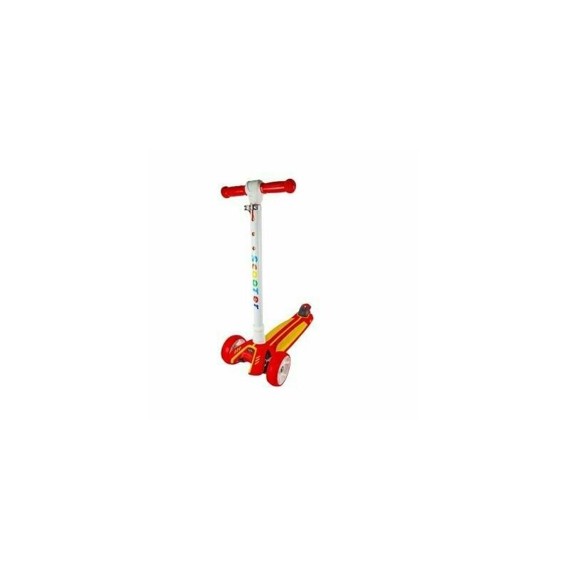 Roben toys - trotineta pentru copii, cadru metal, 3 roti, cu frana, rosu
