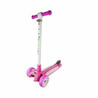 Roben toys - Trotineta pentru copii, cadru metal, 3 Roti, cu frana, roz