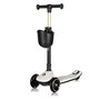 Trotineta pentru copii, Lionelo, Mey, Ultrapliabila, Cu lumini si cosulet, Maner ajustabil pe inaltime, 3 ani+, Pana la 50 Kg, Ultra usor, 2.8 kg, Conform cu standardul EN71-1/2/3, Certificata Intertek, Bej - 3