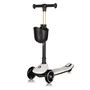 Trotineta pentru copii, Lionelo, Mey, Ultrapliabila, Cu lumini si cosulet, Maner ajustabil pe inaltime, 3 ani+, Pana la 50 Kg, Ultra usor, 2.8 kg, Conform cu standardul EN71-1/2/3, Certificata Intertek, Bej - 3