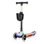 Trotineta pentru copii, Lionelo, Mey, Ultrapliabila, Cu lumini si cosulet, Maner ajustabil pe inaltime, 3 ani+, Pana la 50 Kg, Ultra usor, 2.8 kg, Conform cu standardul EN71-1/2/3, Certificata Intertek, Bej - 5