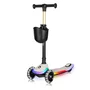 Trotineta pentru copii, Lionelo, Mey, Ultrapliabila, Cu lumini si cosulet, Maner ajustabil pe inaltime, 3 ani+, Pana la 50 Kg, Ultra usor, 2.8 kg, Conform cu standardul EN71-1/2/3, Certificata Intertek, Bej - 5