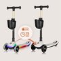 Trotineta pentru copii, Lionelo, Mey, Ultrapliabila, Cu lumini si cosulet, Maner ajustabil pe inaltime, 3 ani+, Pana la 50 Kg, Ultra usor, 2.8 kg, Conform cu standardul EN71-1/2/3, Certificata Intertek, Bej - 18