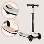 Trotineta pentru copii, Lionelo, Mey, Ultrapliabila, Cu lumini si cosulet, Maner ajustabil pe inaltime, 3 ani+, Pana la 50 Kg, Ultra usor, 2.8 kg, Conform cu standardul EN71-1/2/3, Certificata Intertek, Bej - 19