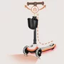 Trotineta pentru copii, Lionelo, Mey, Ultrapliabila, Cu lumini si cosulet, Maner ajustabil pe inaltime, 3 ani+, Pana la 50 Kg, Ultra usor, 2.8 kg, Conform cu standardul EN71-1/2/3, Certificata Intertek, Bej - 20