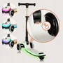 Trotineta pentru copii, Lionelo, Mey, Ultrapliabila, Cu lumini si cosulet, Maner ajustabil pe inaltime, 3 ani+, Pana la 50 Kg, Ultra usor, 2.8 kg, Conform cu standardul EN71-1/2/3, Certificata Intertek, Bej - 25