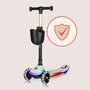 Trotineta pentru copii, Lionelo, Mey, Ultrapliabila, Cu lumini si cosulet, Maner ajustabil pe inaltime, 3 ani+, Pana la 50 Kg, Ultra usor, 2.8 kg, Conform cu standardul EN71-1/2/3, Certificata Intertek, Bej - 28