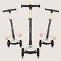 Trotineta pentru copii, Lionelo, Mey, Ultrapliabila, Cu lumini si cosulet, Maner ajustabil pe inaltime, 3 ani+, Pana la 50 Kg, Ultra usor, 2.8 kg, Conform cu standardul EN71-1/2/3, Certificata Intertek, Bej - 29