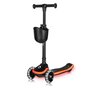 Trotineta pentru copii, Lionelo, Mey, Ultrapliabila, Cu lumini si cosulet, Maner ajustabil pe inaltime, 3 ani+, Pana la 50 Kg, Ultra usor, 2.8 kg, Conform cu standardul EN71-1/2/3, Certificata Intertek, Negru - 4