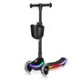 Trotineta pentru copii, Lionelo, Mey, Ultrapliabila, Cu lumini si cosulet, Maner ajustabil pe inaltime, 3 ani+, Pana la 50 Kg, Ultra usor, 2.8 kg, Conform cu standardul EN71-1/2/3, Certificata Intertek, Negru - 5