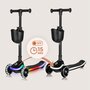 Trotineta pentru copii, Lionelo, Mey, Ultrapliabila, Cu lumini si cosulet, Maner ajustabil pe inaltime, 3 ani+, Pana la 50 Kg, Ultra usor, 2.8 kg, Conform cu standardul EN71-1/2/3, Certificata Intertek, Negru - 18