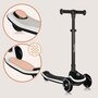 Trotineta pentru copii, Lionelo, Mey, Ultrapliabila, Cu lumini si cosulet, Maner ajustabil pe inaltime, 3 ani+, Pana la 50 Kg, Ultra usor, 2.8 kg, Conform cu standardul EN71-1/2/3, Certificata Intertek, Negru - 19