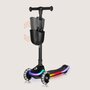 Trotineta pentru copii, Lionelo, Mey, Ultrapliabila, Cu lumini si cosulet, Maner ajustabil pe inaltime, 3 ani+, Pana la 50 Kg, Ultra usor, 2.8 kg, Conform cu standardul EN71-1/2/3, Certificata Intertek, Negru - 21