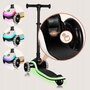 Trotineta pentru copii, Lionelo, Mey, Ultrapliabila, Cu lumini si cosulet, Maner ajustabil pe inaltime, 3 ani+, Pana la 50 Kg, Ultra usor, 2.8 kg, Conform cu standardul EN71-1/2/3, Certificata Intertek, Negru - 25