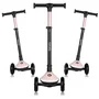 Trotineta pentru copii, Lionelo, Mey, Ultrapliabila, Cu lumini si cosulet, Maner ajustabil pe inaltime, 3 ani+, Pana la 50 Kg, Ultra usor, 2.8 kg, Conform cu standardul EN71-1/2/3, Certificata Intertek, Roz - 14