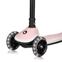 Trotineta pentru copii, Lionelo, Mey, Ultrapliabila, Cu lumini si cosulet, Maner ajustabil pe inaltime, 3 ani+, Pana la 50 Kg, Ultra usor, 2.8 kg, Conform cu standardul EN71-1/2/3, Certificata Intertek, Roz - 15