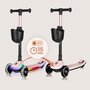 Trotineta pentru copii, Lionelo, Mey, Ultrapliabila, Cu lumini si cosulet, Maner ajustabil pe inaltime, 3 ani+, Pana la 50 Kg, Ultra usor, 2.8 kg, Conform cu standardul EN71-1/2/3, Certificata Intertek, Roz - 18