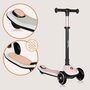 Trotineta pentru copii, Lionelo, Mey, Ultrapliabila, Cu lumini si cosulet, Maner ajustabil pe inaltime, 3 ani+, Pana la 50 Kg, Ultra usor, 2.8 kg, Conform cu standardul EN71-1/2/3, Certificata Intertek, Roz - 19
