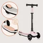 Trotineta pentru copii, Lionelo, Mey, Ultrapliabila, Cu lumini si cosulet, Maner ajustabil pe inaltime, 3 ani+, Pana la 50 Kg, Ultra usor, 2.8 kg, Conform cu standardul EN71-1/2/3, Certificata Intertek, Roz - 19