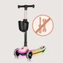 Trotineta pentru copii, Lionelo, Mey, Ultrapliabila, Cu lumini si cosulet, Maner ajustabil pe inaltime, 3 ani+, Pana la 50 Kg, Ultra usor, 2.8 kg, Conform cu standardul EN71-1/2/3, Certificata Intertek, Roz - 21