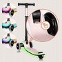 Trotineta pentru copii, Lionelo, Mey, Ultrapliabila, Cu lumini si cosulet, Maner ajustabil pe inaltime, 3 ani+, Pana la 50 Kg, Ultra usor, 2.8 kg, Conform cu standardul EN71-1/2/3, Certificata Intertek, Roz - 24
