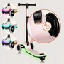Trotineta pentru copii, Lionelo, Mey, Ultrapliabila, Cu lumini si cosulet, Maner ajustabil pe inaltime, 3 ani+, Pana la 50 Kg, Ultra usor, 2.8 kg, Conform cu standardul EN71-1/2/3, Certificata Intertek, Roz - 24