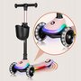 Trotineta pentru copii, Lionelo, Mey, Ultrapliabila, Cu lumini si cosulet, Maner ajustabil pe inaltime, 3 ani+, Pana la 50 Kg, Ultra usor, 2.8 kg, Conform cu standardul EN71-1/2/3, Certificata Intertek, Roz - 25