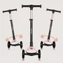 Trotineta pentru copii, Lionelo, Mey, Ultrapliabila, Cu lumini si cosulet, Maner ajustabil pe inaltime, 3 ani+, Pana la 50 Kg, Ultra usor, 2.8 kg, Conform cu standardul EN71-1/2/3, Certificata Intertek, Roz - 27
