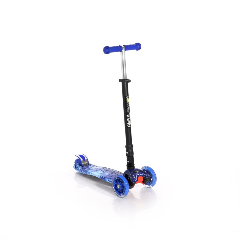 Lorelli junior - trotineta rapid cu roti luminoase cosmos, albastru