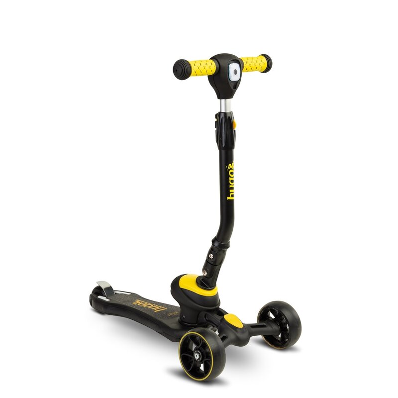 Toyz - trotineta hugo, pliabila, cu 3 roti, cu roti luminoase, galben