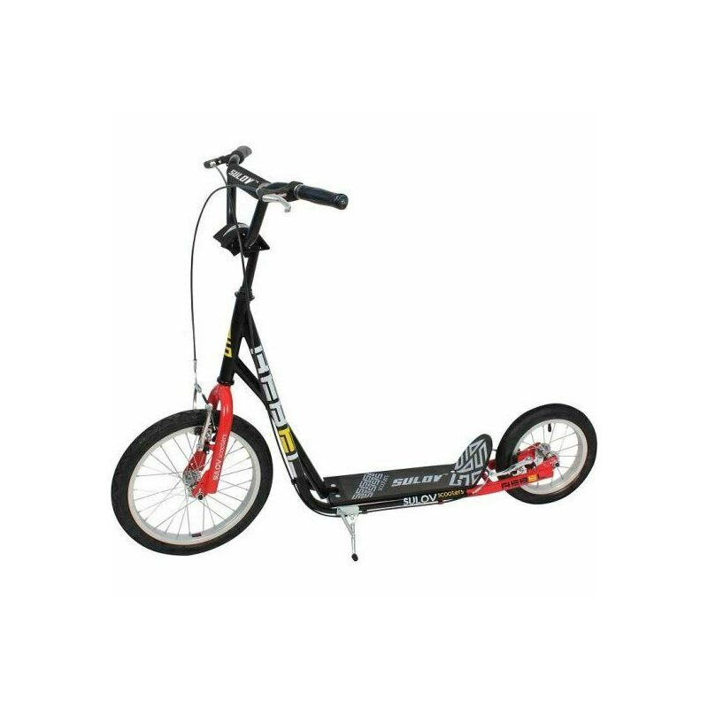 Dhs - trotineta rebel 16''/12'' negru/rosu