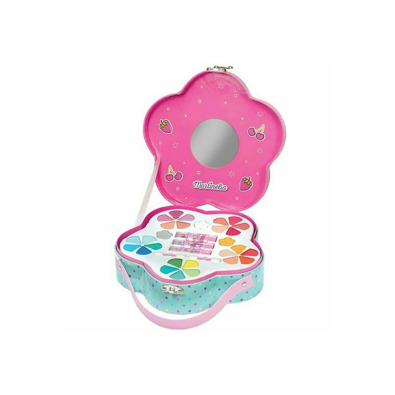 Trusa de machiaj tip gentuta, yummy flower case, pentru fetite, martinelia