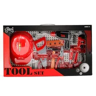 Trusa de scule copii, Tegole, Pentru atelier, Cu casca, 3 ani+, Multicolor