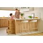 Turn de invatare Montessori, Lionelo, Cass, Functie de raft pentru carti, Pana la 30 kg, 12 luni - 6 ani, Din MDF si furnir, 3 trepte de inaltime, Natur - 9
