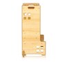 Turn de invatare Montessori, Lionelo, Cass, Functie de raft pentru carti, Pana la 30 kg, 12 luni - 6 ani, Din MDF si furnir, 3 trepte de inaltime, Natur - 7