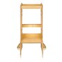 Turn de invatare Montessori, Lionelo, Cass, Functie de raft pentru carti, Pana la 30 kg, 12 luni - 6 ani, Din MDF si furnir, 3 trepte de inaltime, Natur - 6