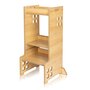 Turn de invatare Montessori, Lionelo, Cass, Functie de raft pentru carti, Pana la 30 kg, 12 luni - 6 ani, Din MDF si furnir, 3 trepte de inaltime, Natur - 5