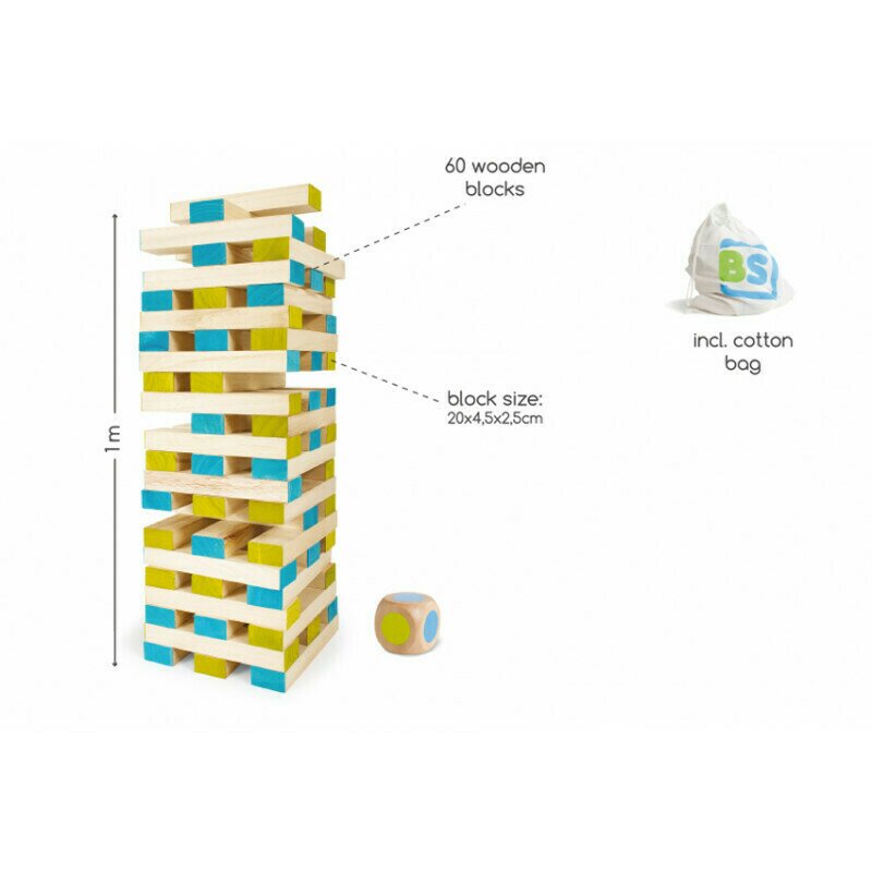 Bs toys - joc de indemanare turn jenga gigant