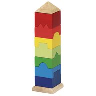 Goki - Jucarie pentru sortat si stivuit Turn Cu piese unice, Multicolor
