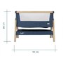 Tutti bambini - – Patut 2 in 1 co-sleeper CoZee Oak & Sterling Silver - 12