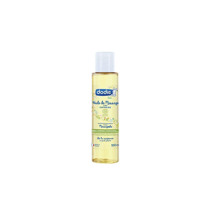 Ulei de masaj certificat bio, bebe dodie, 100 ml