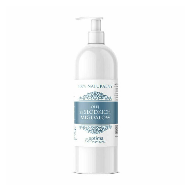 Optima natura - ulei natural de migdale dulci, 400 ml, pentru piele uscata si sensibila, ingrijirea tatuajelor