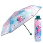 Umbrela Perletti Unicorn cu detalii reflectorizante plianta manuala mini pentru fete - 5