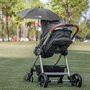 Umbreluta de soare ajustabila pentru carucior copii, Cu protectie solara impotriva radiatiilor UV 50+,  Rezistenta la apa, FreeON, Dark Grey - 6