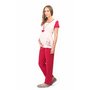 Uniconf - Pijama pentru alaptat Bordo XL - 1