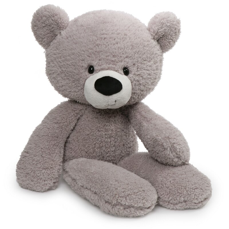 Spin master - jucarie din plus ursulet fuzzy, 61 cm, gri