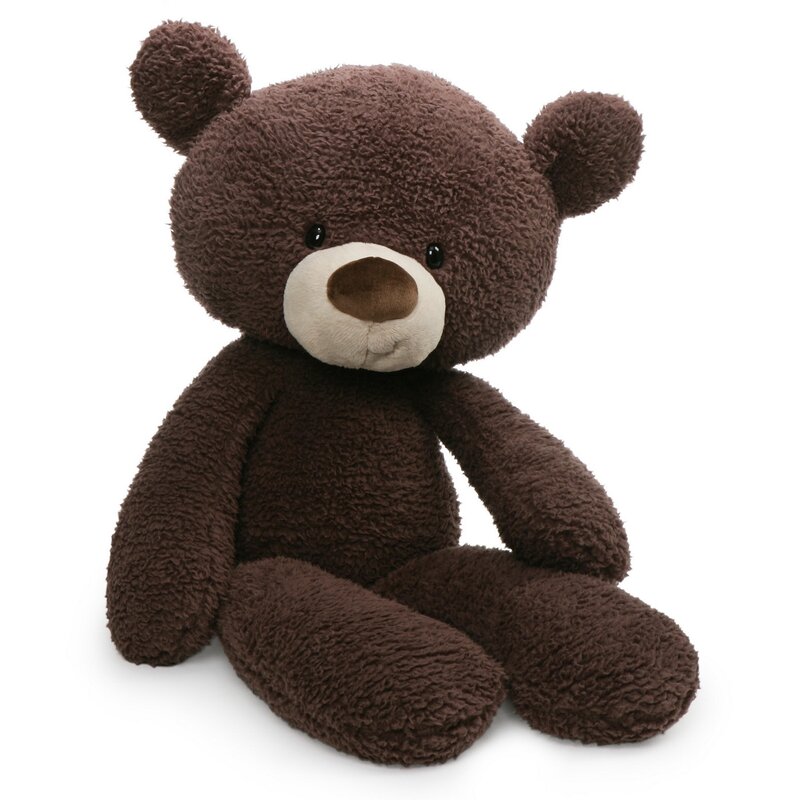 Spin master - jucarie din plus ursulet fuzzy, 61 cm, maro
