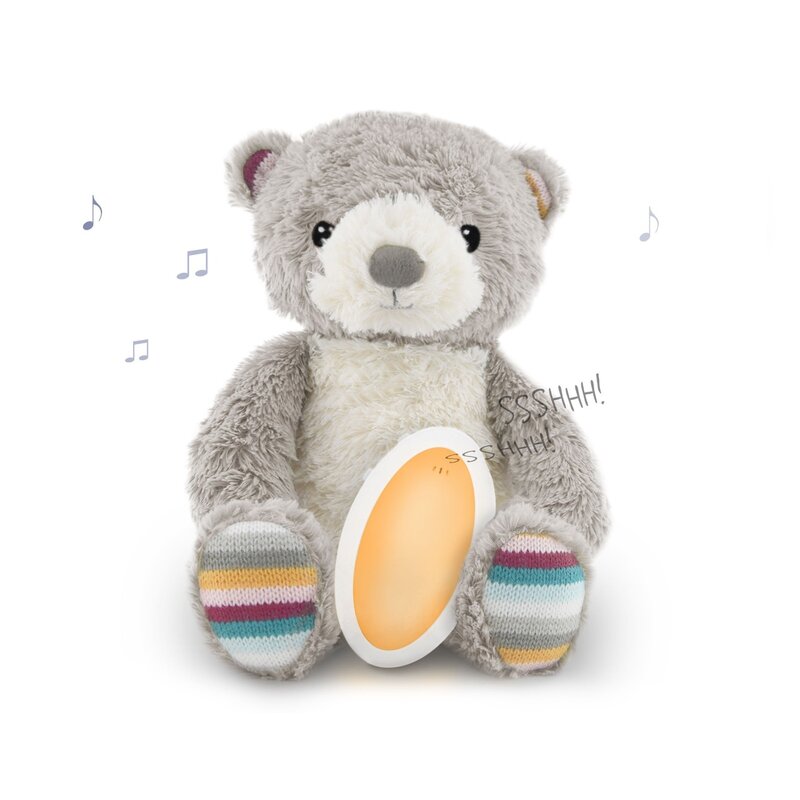 Zazu kids - ursuletul bruno - plus cu mecanism de linistire si relaxarea bebelusului