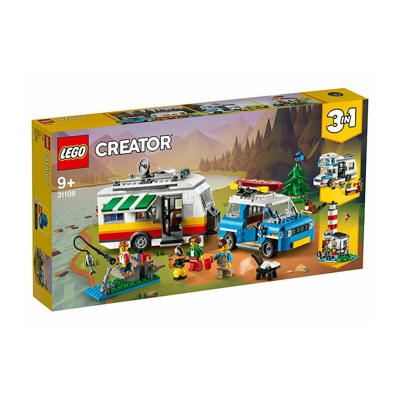 Set de joaca Vacanta in familie cu rulota LEGO® Creator, pcs 766