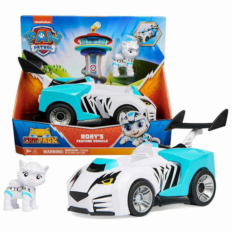 Vehicul cu figurina paw patrol garda felina, rory